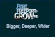 Bigger, Deeper, Wider Ov… · Source: Port Freeport Analysis of U.S. Census Bureau 2017. 46’ Deepwater hannel 7.5 Miles from Deep Water ... September 2022 Completion 6 acres Backland