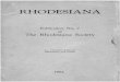 New Rhodesiana Volume 7 · 2015. 6. 15. · Rhodesia and adjacent territories, to record personal experiences of those days, to preserve books and documents relating thereto, and