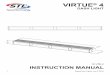 VIRTUE - SpeedTech Lights · VIRTUE® 4 DASH LIGHT Headliner Mounting Bracket (Sold Separately) • The Static Headliner Bracket will be 1 solid piece. • Position the slide track