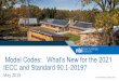 Model Codes: What’s New for the 2021 IECC and Standard ...Zero Energy Residential (D) CLIMATE ZONE ENERGY RATING INDEX not including onsite power ENERGY RATING INDEX including onsite