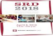 SRD 2018 student research day - Indiana University East€¦ · Carlee Breanne McCulloch, Laurel, Indiana ... recipes and take pictures of meal preparation and the final entrees