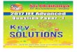 2017-Jee-Advanced€¦ · 2017-Jee-Advanced Q uestion P aper-1_K ey & S olutions Sri Chaitanya IIT Academy # 304, Kasetty Heights, Ayyappa Society, Madhapur, Hyderabad – 500081