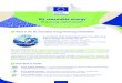 EU renewable energy financing mechanism · Functioning of the mechanism € € Host Member State Project promoter Contributing Member State Financing mechanism Clear benefits for