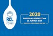 INVESTOR PRESENTATION 31 AUGUST 2020 - RCL Foods · 2020 investor presentation 31 august 2020 results for the year ended june 2020