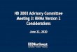HB 2003 Advisory Committee Meeting 3: RHNA Version 2 ... · 6/22/2020  · Preliminary RHNA Unit Totals by Region 16 Region Existing Units RHNA Units % of Existing Deschutes 91,040
