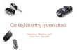 Car keyless entry system attack - Home - Hack In The Box ... · CH2 CH1 CH2 CH1 125Khz 125Khz 315 Mhz 315 Mhz 315 Mhz. DEMO. DEMO. DEMO. COST • BQ24170 1.3 • CC1101 1.3 *6 •