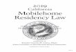 New 2019 California Mobilehome Residency Law (MRL) · 2019. 9. 17. · The MRL is divided into nine Articles, by subject, as indicated in the accompanying Table of Contents. The Mobilehome