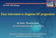 Easy instrument to diagnose AF progression...progression to chronic AF in pts with non-valvular paroxysmal AF Watanabe, et al. Heart Rhythm 2015; 12:490 –497 Mechanical and substrate