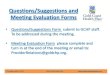 Questions/Suggestions and Meeting Evaluation FormsMeeting Evaluation Forms Thursday, July 07, 2011 . Gold Coast Health Plan . • Questions/Suggestions Form submit to GCHP staff. To