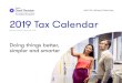 Audit | Tax | Advisory | Outsourcing 2019 Tax Calendar · Puerto Rico withholding taxes on payments to non-residents - non-resident U.S. citizens - non-resident aliens - non-resident