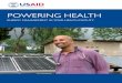 Powering Health: Energy Management in Health Facilities · 2020. 4. 9. · health facilities, particularly those. located in rural areas, typically lack grid power and are forced