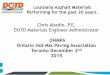 Louisiana Asphalt Materials Performing for the past 20 years. ABADIE.pdfLouisiana MSCR Specification Property AASHTO Test Method PG82-22rm1 PG 76-22m PG 70-22m PG 67-22 PG58-28 Spec