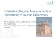 Establishing Regular Measurements of Halocarbons at …...Taunus Observatory NOAA ESRL Global Monitoring Annual Conference 23/24 May 2017 3 • Taunus Observatory is located at Kleiner