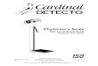 Physician’s Scale · Physician’s Scale Eye-Level Beam Scale Operation Instructions CARDINAL SCALE MFG. CO. 8525-M063-O1 Rev K PO Box 151 y Webb City, MO 64870 10/12 Ph: 417-673-4631