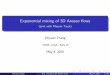 Exponential mixing of 3D Anosov ows (1).pdf · ows (joint with Masato Tsujii) Zhiyuan Zhang CNRS, LAGA - Paris 13 May 4, 2020 Zhiyuan Zhang Exp. mixing of 3D Anosov ows May 4, 20201/29