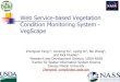 Web Service-based Vegetation Condition Monitoring System ... · Web Service-based Vegetation Condition Monitoring System - VegScape Zhengwei 1,2Yang , Genong Yu 2, Liping Di2, Bei
