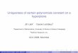 Uniqueness of certain polynomials constant on a hyperplaneaca2009.etsmtl.ca/talk/lebl-aca2009.pdf · Uniqueness of certain polynomials constant on a hyperplane Jiˇr´ı Lebl1 Daniel