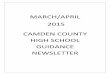 MARCH/APRIL 2015 CAMDEN COUNTY HIGH SCHOOL GUIDANCE NEWSLETTERcchs.ccsnc.org/wp-content/uploads/sites/8/2014/07/Newsletter.pdf · NEWSLETTER . OPEN HOUSES UNC Pembroke –April 11,