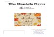 Fall/Thanksgiving 2019 Magdala News The Magdala News...Mary Magdalene: A Sonnet Note: Our parish celebrated the Feast Day of St. Mary Magdalene with a picnic lunch following the July