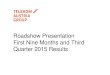 Roadshow Q3 2015cdn1.telekomaustria.com/.../pdf/Roadshow_Presentation_Q3_2015_R… · Quarter 2015 Results. Results for the first nine months and third quarter 2015 2 Cautionary statement
