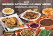 FAIRWAY Fall Winter KOSHER Menu FINAL Spreads 101818… · Empire Kosher *Oven-Ready Turkey (comes with cooking instructions) Starters & Sides Butternut Squash OR Hearty Vegetable