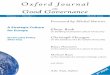 Oxford Journal Good Governance - ETH Z · governance is granted by the Publisher. Disclaimer The Oxford Council on Good Governance cannot be held re-sponsible for errors or any con-sequences
