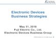 Electronic Devices Business Strategies...2018/05/31  · CY2017-CY2020 CAGR Semiconductors 6.7% Industrial discrete devices 3.2% Automobiles 13.5% Industrial Modules 4.1% [Billion