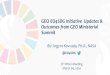 GEO EO4SDG Initiative Updates & Outcomes from GEO ...ggim.un.org/meetings/2020/WG-GI-Mexico-City/... · Currently using EO for SDG analysis Planning or Considering using EO data for: