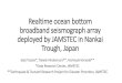 Seiji Tsuboi - Realtime ocean bottom broadband seismograph ... · 2013-05-15  · broadband seismograph array deployed by JAMSTEC in Nankai Trough, Japan Seiji Tsuboi*, Takeshi Nakamura**,
