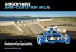 SINGER VALVE ANTI-CAVITATION VALVE€¦ · Cavitation, a common problem in pumps and control valves, causes wear and tear, and serious damage. Cavitation can dramatically reduce the