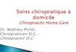 Dr. Mathieu Piché, Chiropraticien D.C.- Chiropractor D.C. · Docteur en chiropratique (D.C.)-Doctor in chiropractic (D.C.) 5 ans d’université (UQTR)-5 years of university À le