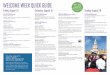 WELCOME WEEK QUICK GUIDE - High Point University · 2020. 5. 28. · WELCOME WEEK QUICK GUIDE 4:00 pm – 5:30 pm Chapel and Religious Life Reception Hayworth Chapel, Foyer Meet the