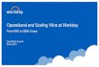Operational and Scaling Wins at Workday · 2019. 2. 26. · Cassandra rabbitmq zookeeper Contrail API. Key drivers for architectural evolution Downtime 0 upgrade Provide upgrade path