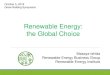 New Renewable Energy: the Global Choice · 2018. 10. 17. · (Ehime prefecture) *Operated from 2007 (1 MW x 9 units) nt) o (Renewable energy ratio) (Renewable energy usage ratio)
