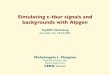 Simulating t-tbar signals and backgrounds with Alpgen · 3 Alpgen merging algorithm for multijet ﬁnal states* • Generate parton-level conﬁgurations for a given hard-parton multiplicity