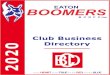 Directory 2020 - eatonboomers.com.au€¦ · Novus Auto Glass 9721 1981 2/26 Denning Road BUNBURY WA 6230 . Eaton Boomers - Club Business Directory 2020 #supportthosewhosupportus