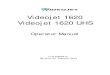 Videojet 1620 Videojet 1620 UHS · Government Printing Office, Washington, DC 20402, Stock No. 004-00-00345-4. This equipment has been tested and certified for compliance with U.S