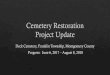 Cemetery Restoration Project Update · 2018. 9. 13. · Title: Cemetery Restoration Project Update Author: Judi Created Date: 9/10/2018 8:00:07 PM