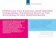 Offshore Tax Evasion and Wealth Inequality: Evidence from a ......Offshore Tax Evasion and Wealth Inequality: Evidence from a Tax Amnesty in the Netherlands Exploiting the data of