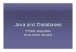 Java and Databases - odbms.orgDefinition: O/R Mapper An O/R mapper bridges between the relational and object models of data. Loads from relational database to objects Saves from objects