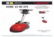GGENIEENIE CE HD APSCE HD APS - Interline Brands · † The machine is not suitable for cleaning carpets. † The power cable outlet must be plugged into a grounded power outlet