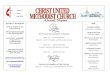 SUNDAY WORSHIP Staff - christumclehigh.orgchristumclehigh.org/wp-content/uploads/2016/01/GoodNews... · 2016. 1. 27. · Saturday evenings. We extend a warm welcome and thank you