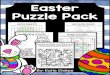 Easter Activities & Puzzle Pack · eggs Easter bunny carrots decorate jelly beans candy chick chocolate. Thank you for your purchase! I have worked very hard to create this resource