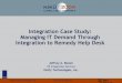 Integration Case Study: Managing IT Demand Through ... · Integration to Remedy Help Desk Jeffrey A. Bloom VP Integration Services ... •Solutions – IT Governance Solutions –