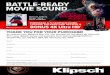 BATTLE-READY MOVIE SOUNDassets.klipsch.com/files/klipsch-pota-redeem-R5.pdf · 2017. 11. 7. · BATTLE-READY MOVIE SOUND BONUS 4K Ultra HD* PURCHASE A 5.1 KLIPSCH HOME THEATRE PACKAGE
