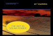 The key To solar power - PV Crystalox Solar Crystalox Solar plc_Interim Repo… · 2 PV Crystalox Solar PLC Interim report 2013 ... Following 79MWa strategic review of the business