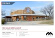 FOR SALE RESTAURANT · 2018. 5. 8. · FOR SALE RESTAURANT . 2025 N Highway 287, Decatur, Texas 76234. HENRY S. MILLER . ... walk in coolers, large rotisserie style ole hickory smoker,