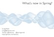 What’s new in Spring? · Spring Data REST & ALPS Spring Data produces repository implementations Spring Data REST produces REST APIs ... return jdbc.query( "select isbn, title,