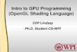 Intro to GLSL (OpenGL Shading Language) - web.cs.wpi.eduweb.cs.wpi.edu/~rich/courses/imgd4000-d09/lectures/gpu.pdf · Dead or Alive 3 (Tecmo Corporation) Xbox (NV2A) 100M triangles/sec