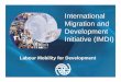 International Migration and Development Initiative (IMDI)1. Facilitate the matching of labour demand and supply 9 9 9 Facilitate the matching of labour demand and supply Enhance the